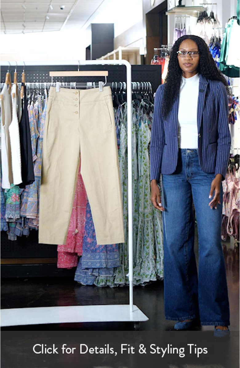 Takane 2 Stacked Button Straight Leg Pants, sales video thumbnail