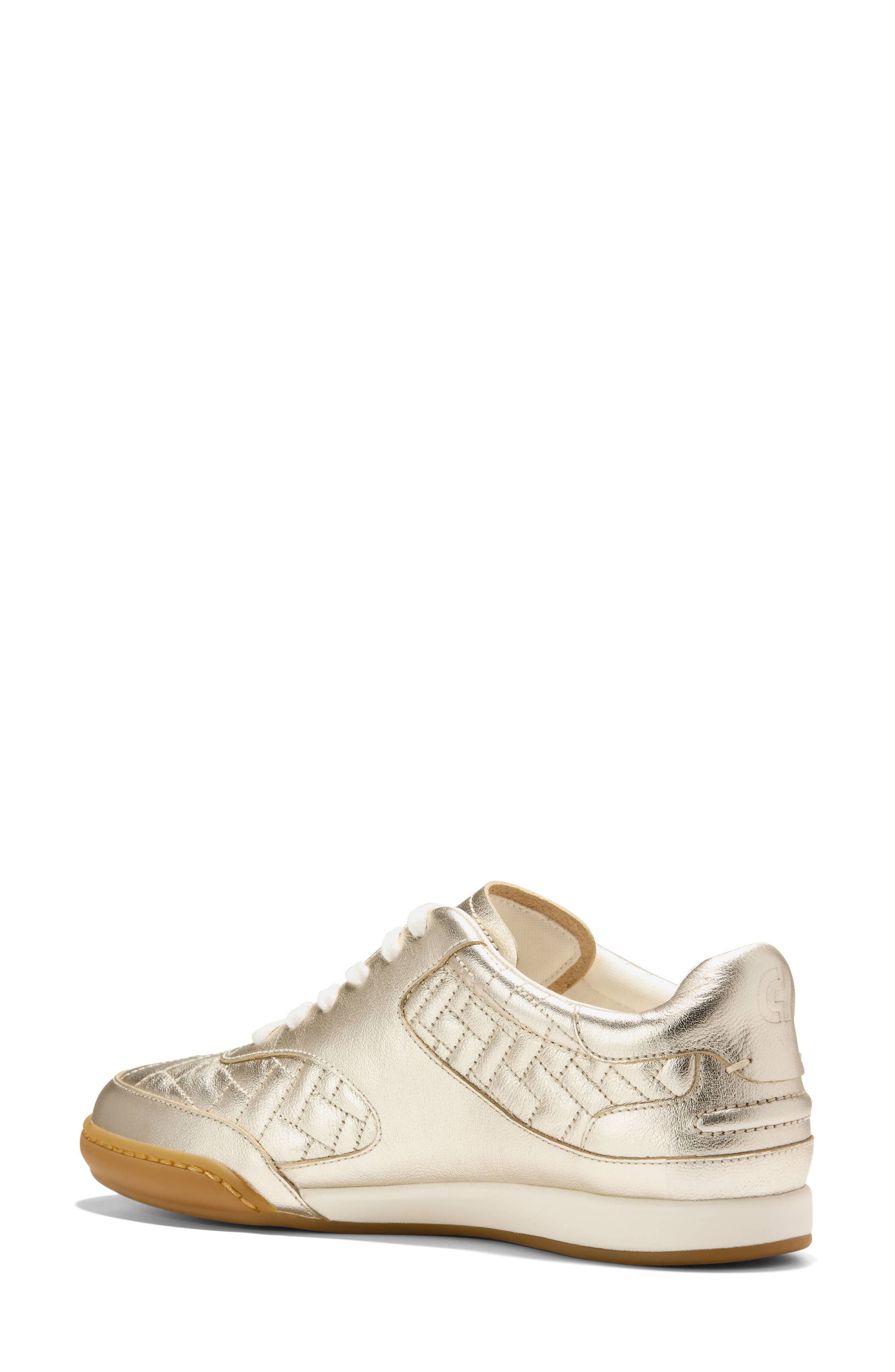Cole Haan GrandPro Jazlyn Sneaker, Alternate, color, Soft Gold Leather
