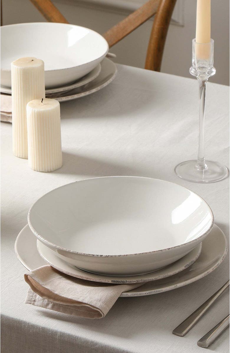Stone Lain Essence Stoneware 12-Piece Dinnerware Set, Alternate, color, White