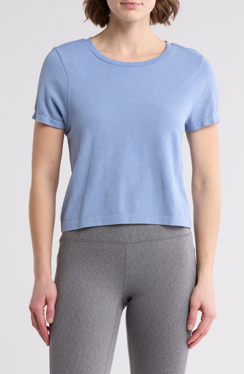 HARMONY AND BALANCE Seamless Cropped T-Shirt, Main, color,