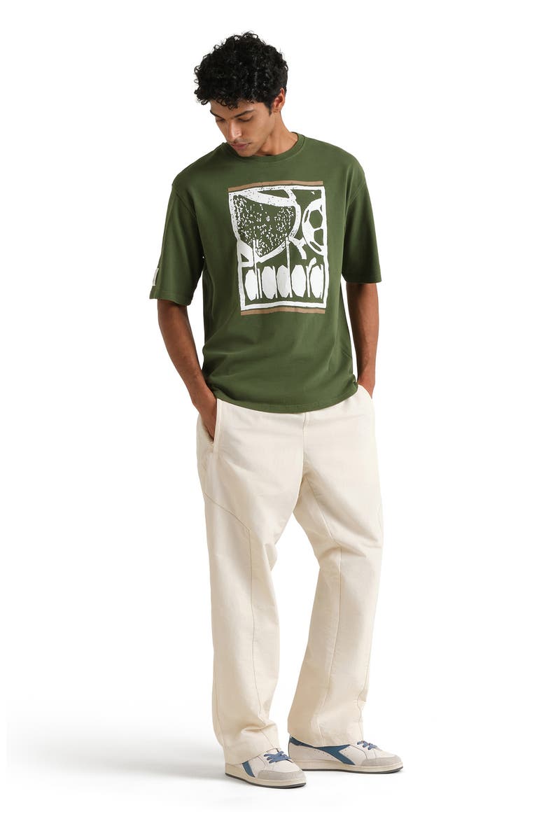 Legacy I Cotton Graphic T-Shirt, Alternate, color, GREEN BOTANIC