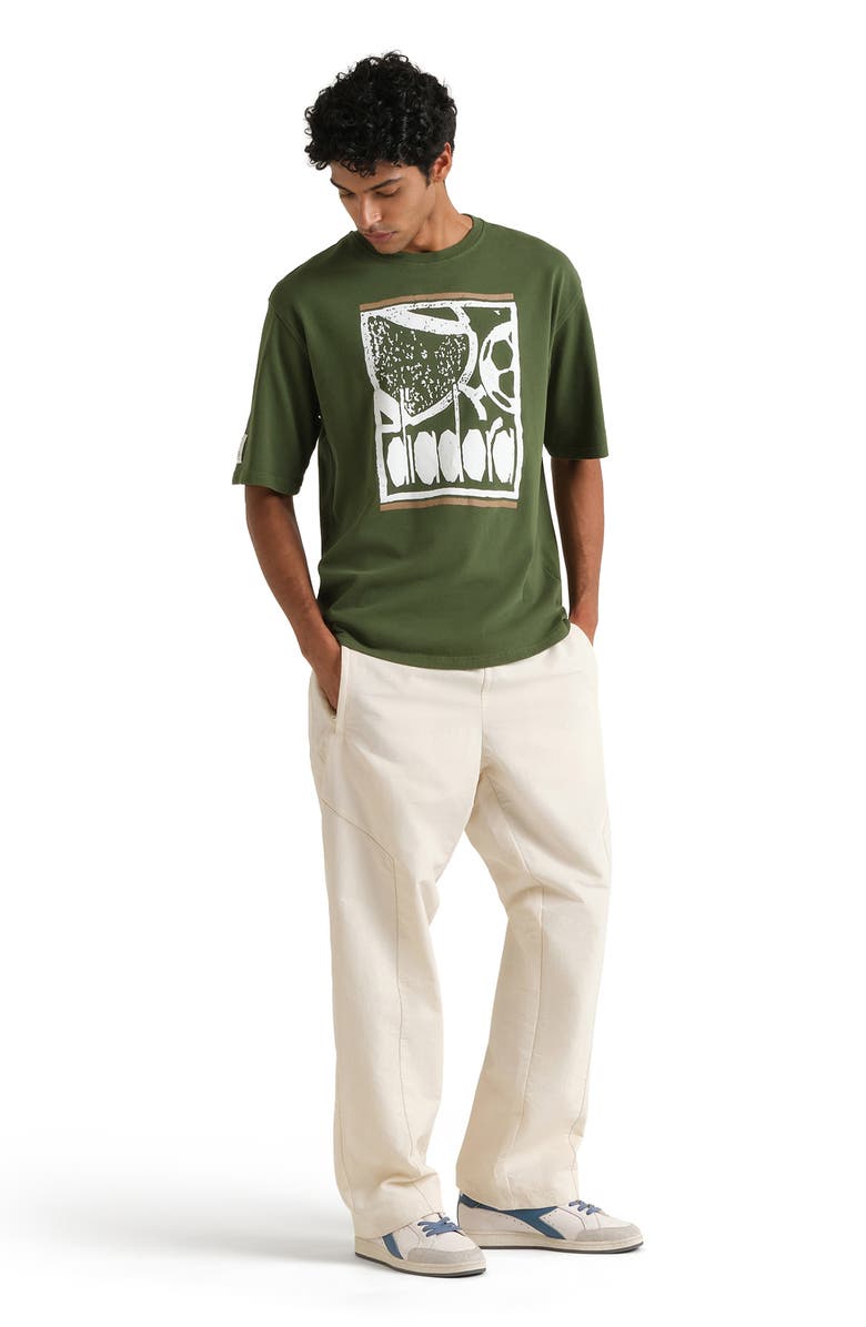 Diadora Legacy I Cotton Graphic T-Shirt, Alternate, color, Green Botanic
