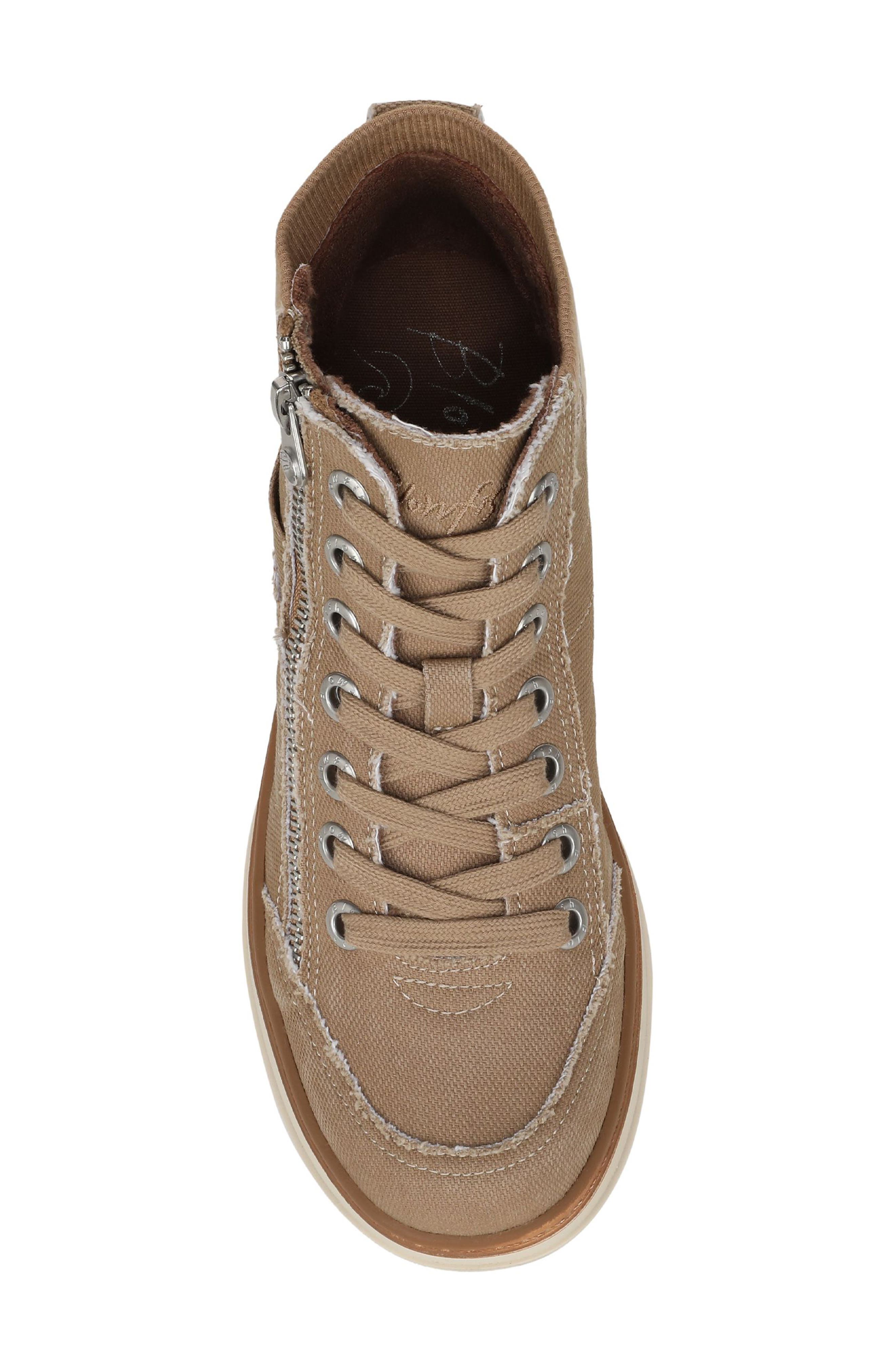 Blowfish Malibu Camden Wedge Sneaker, Alternate, color, Desert Khaki Canvas
