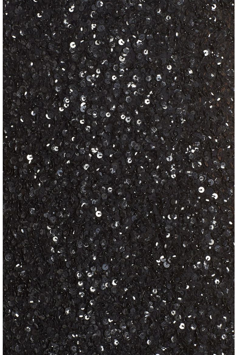 Parker 'Serena' Sequin Silk Body-Con Dress, Alternate, color, BLACK