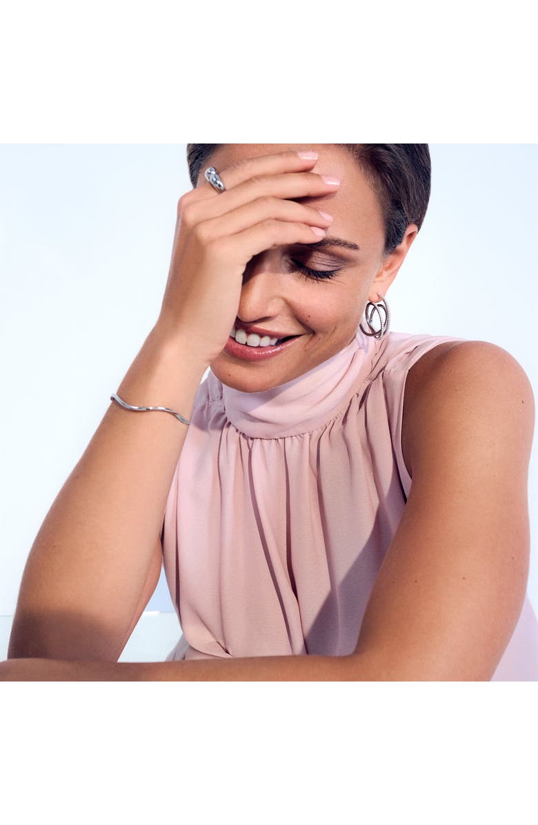 Sif Jakobs Jewellery Bangle Ellera Waves Pianura, Alternate, color, 925 Sterling Silver