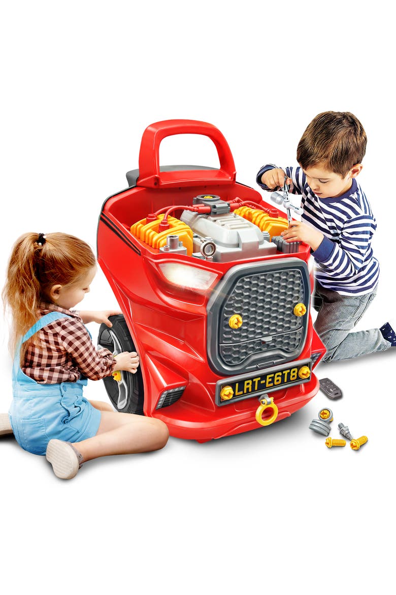 Lanard Tuff Tools Light & Sound Engine Overhaul, Alternate, color, Red