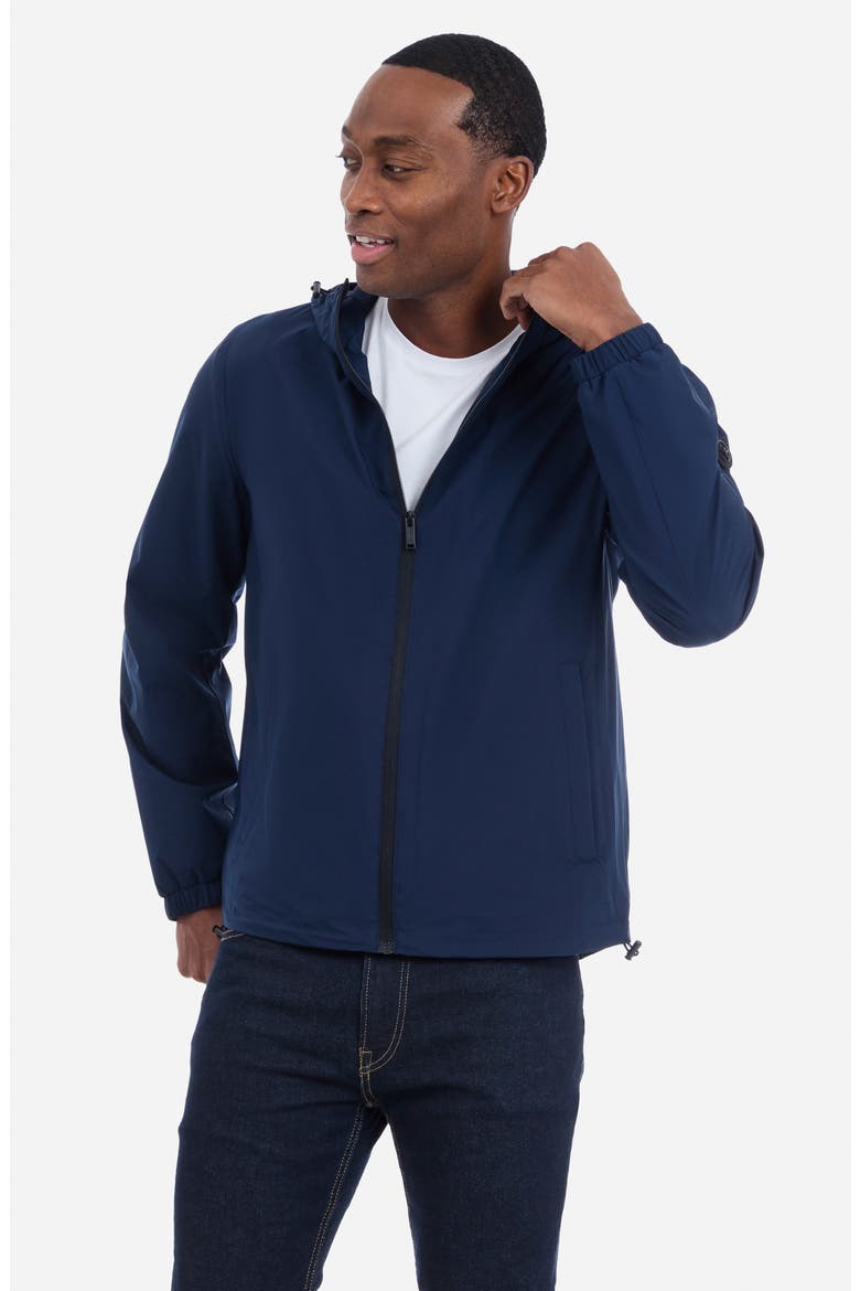 Chari Hooded Rain Jacket, Alternate, color, MIDNIGHT B
