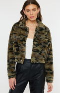 KanCan Jax Faux Fur Camo Jacket