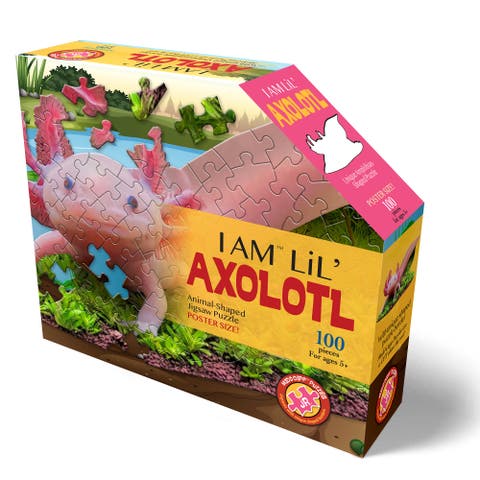 I Am Lil Axolotl 100 Piece Animal Shaped Puzzle