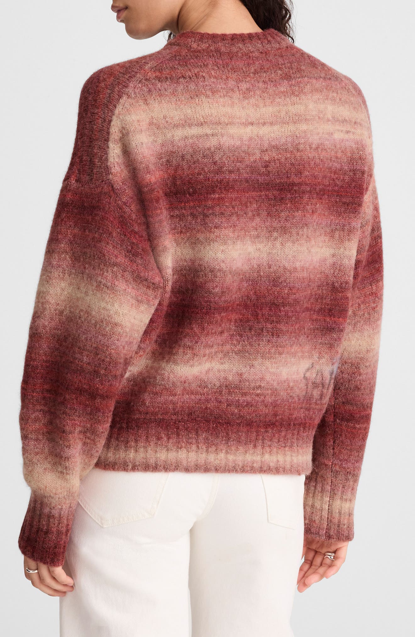 Space Dyed Drop Shoulder Crewneck Sweater - image 2