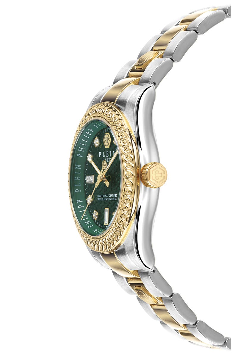 PHILIPP PLEIN Queen Bracelet Watch, 36mm, Alternate, color, Yellow Gold/ Steel