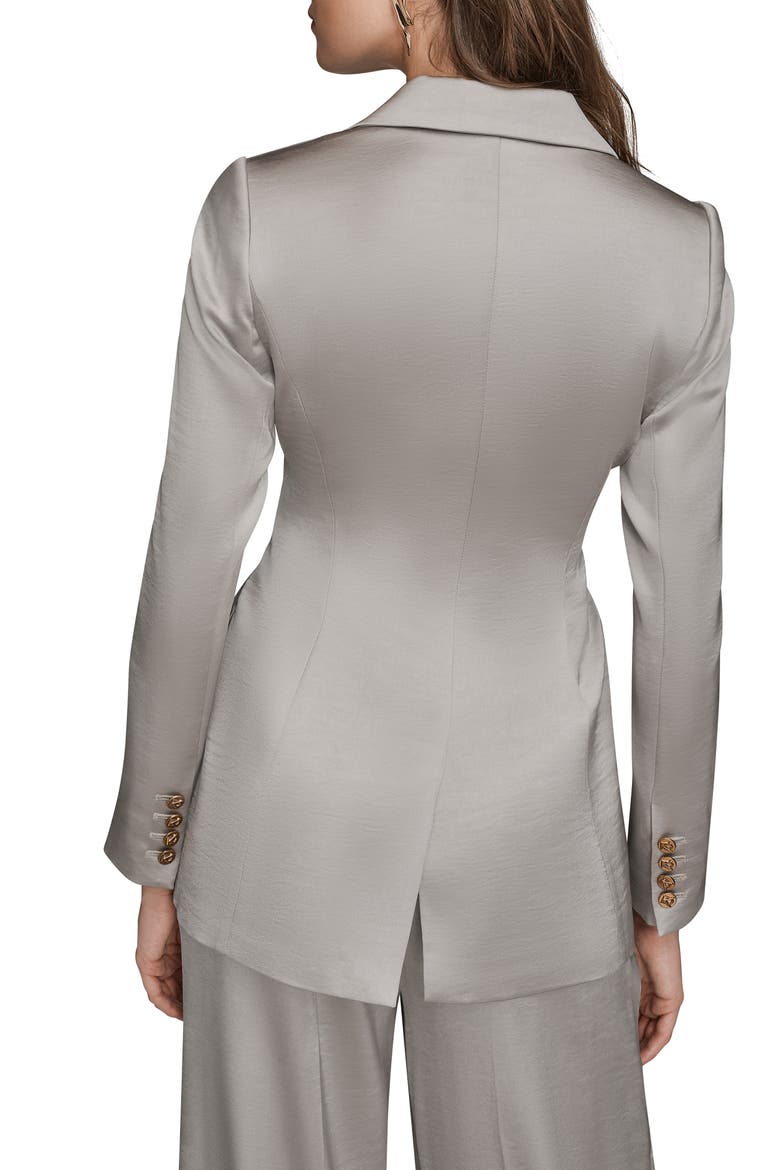 Metallic Tie Front Blazer, Alternate, color, VAPOR