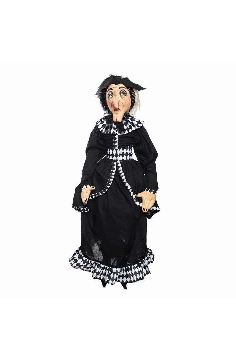 Gallerie II Beatrix Witch Joe Spencer Gathered Traditions Soft Art Doll Fall Autumn Halloween Harvest Figure Figurine, Main, color, Black