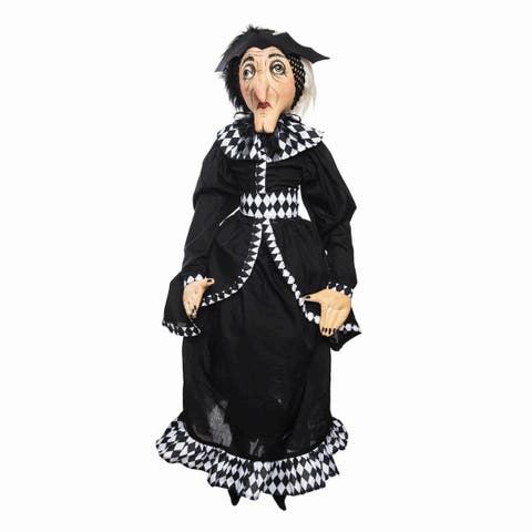 Beatrix Witch Joe Spencer Gathered Traditions Soft Art Doll Fall Autumn Halloween Harvest Figure Figurine