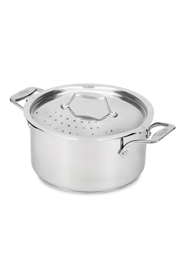 Simply Strain 6-Quart Multipot with Strainer Lid, Main, color, SILVER