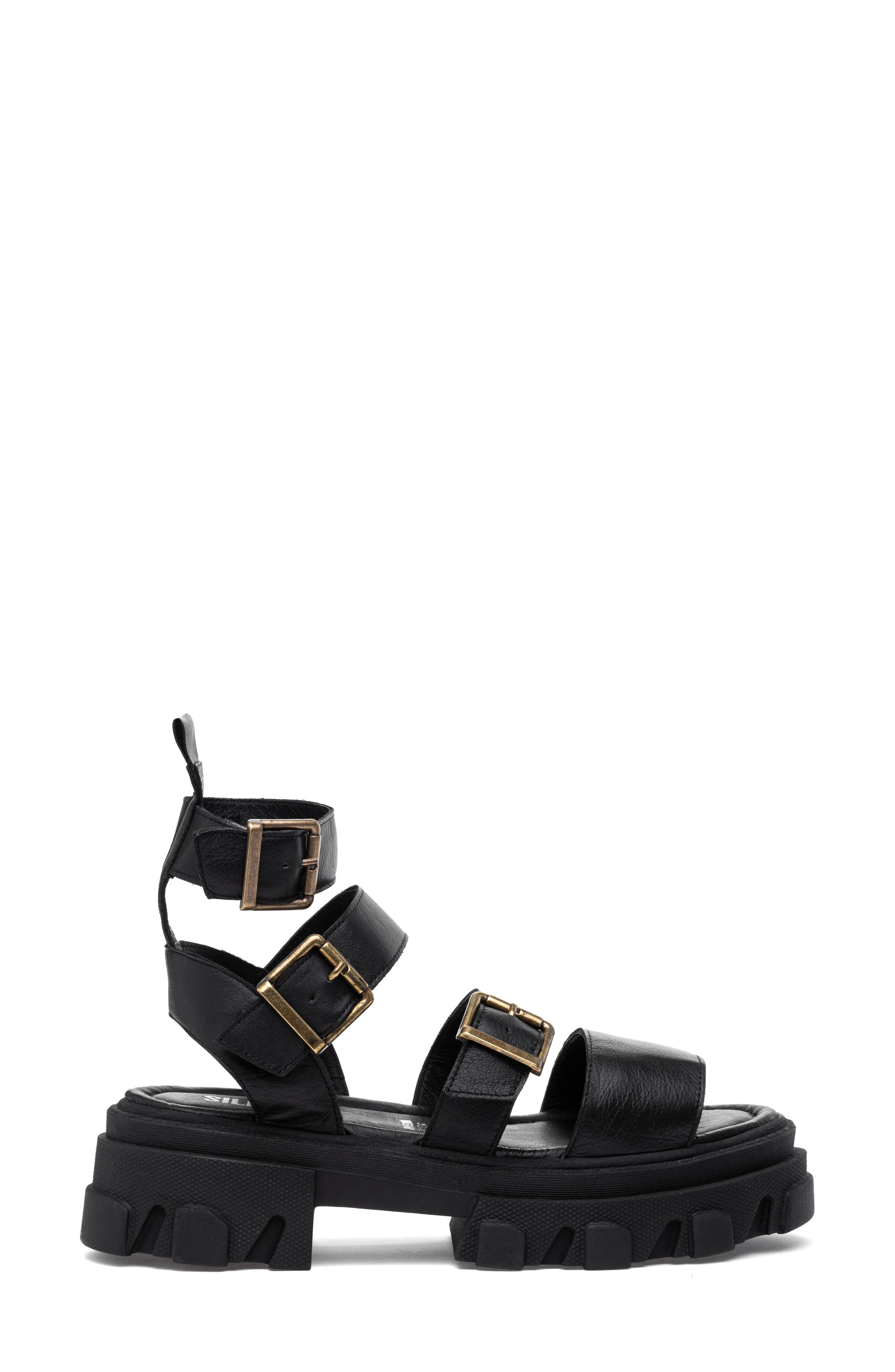 Silent D Cancan Lug Gladiator Sandal, Alternate, color, 