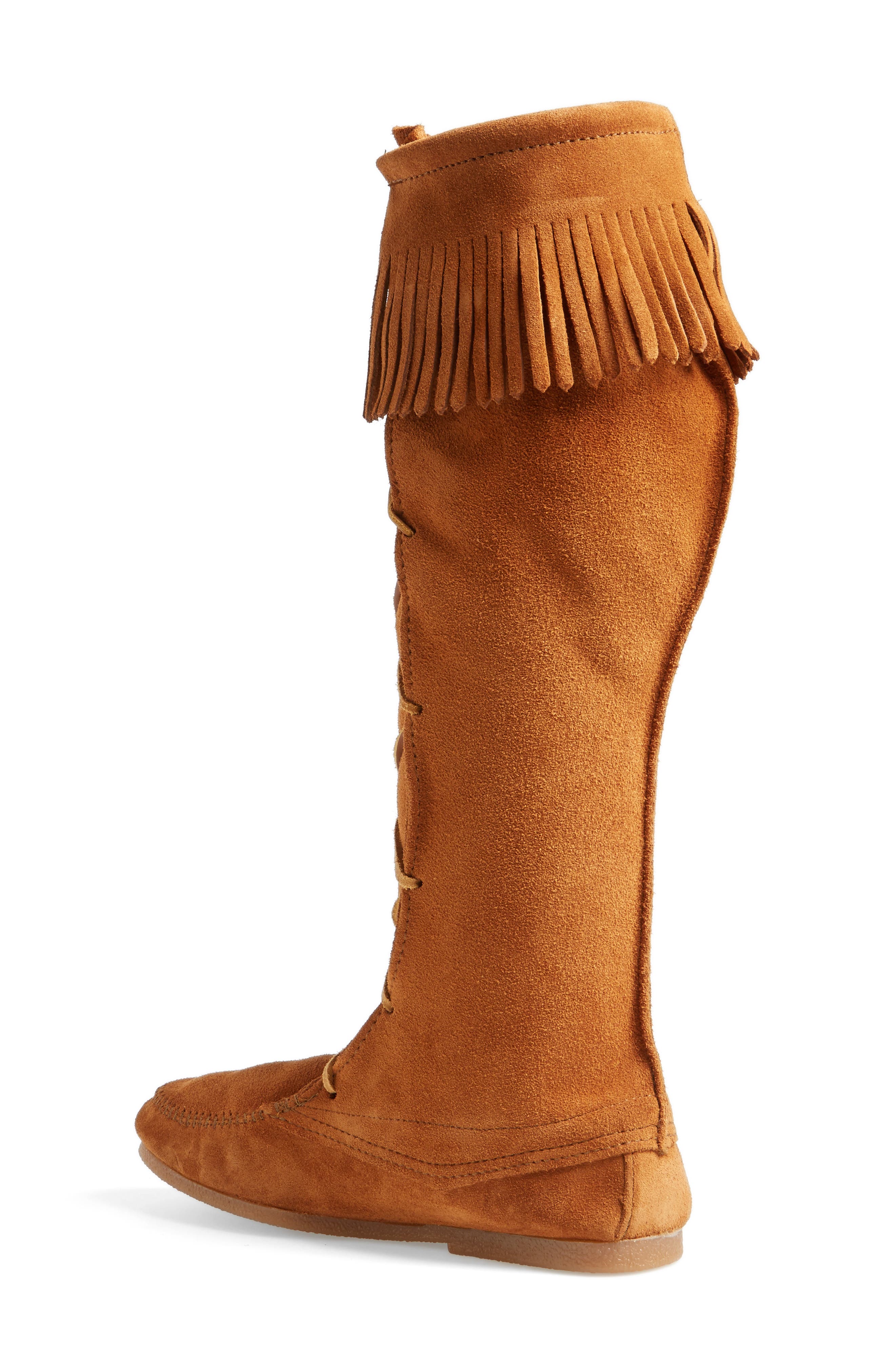 Knee High Boot, Alternate, color, BROWN SUEDE