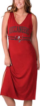 G-III 4HER BY CARL BANKS Women's G-III 4Her by Carl Banks Red Tampa Bay Buccaneers Training V-Neck Maxi Dress