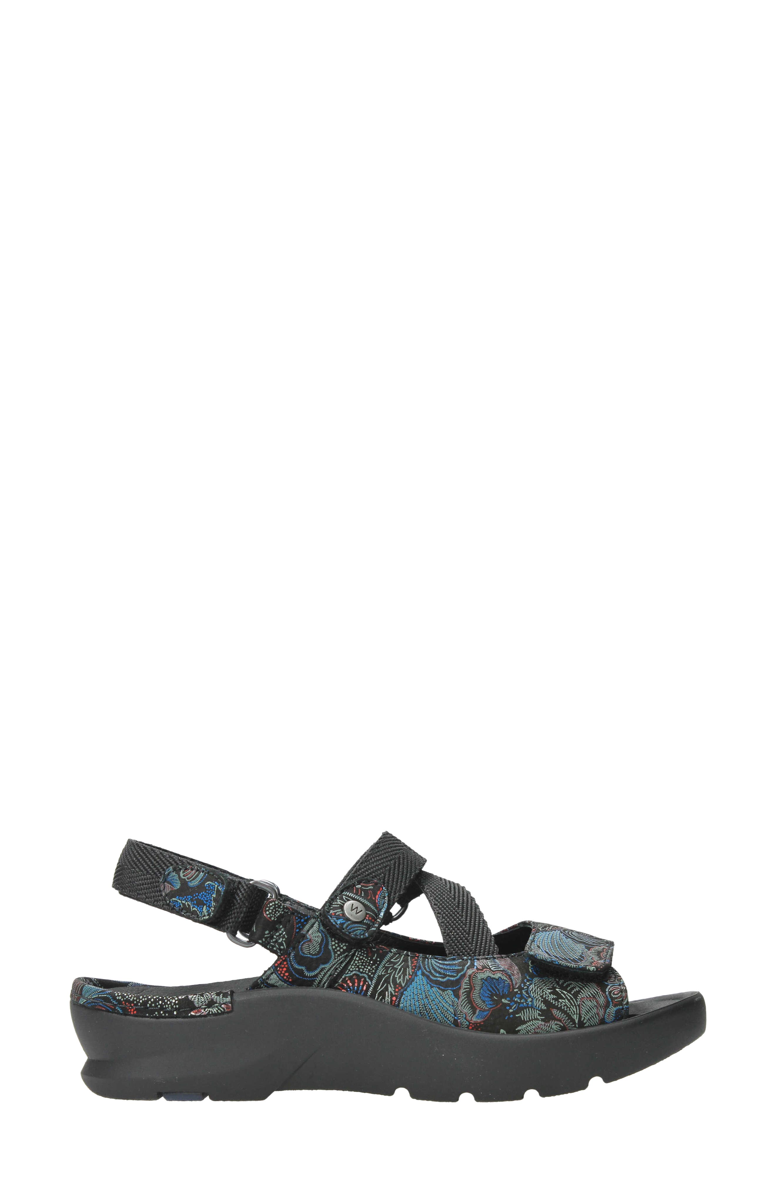 Lisse Slingback Sandal, Alternate, color, BLACK BLUE