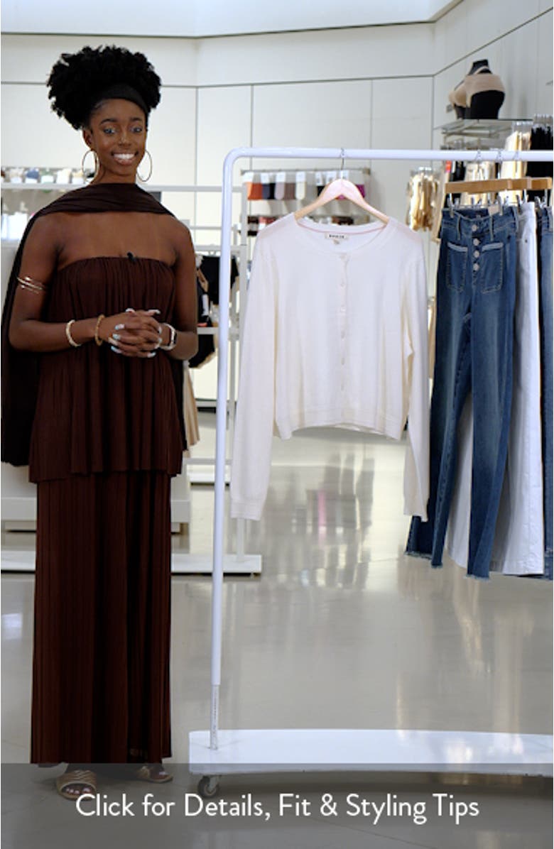 Eva Cashmere Crop Cardigan, sales video thumbnail