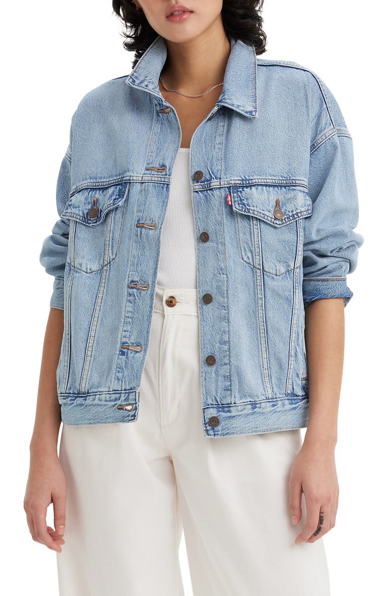 Levi's<sup>®</sup> '90s Denim Trucker Jacket, Alternate, color, 