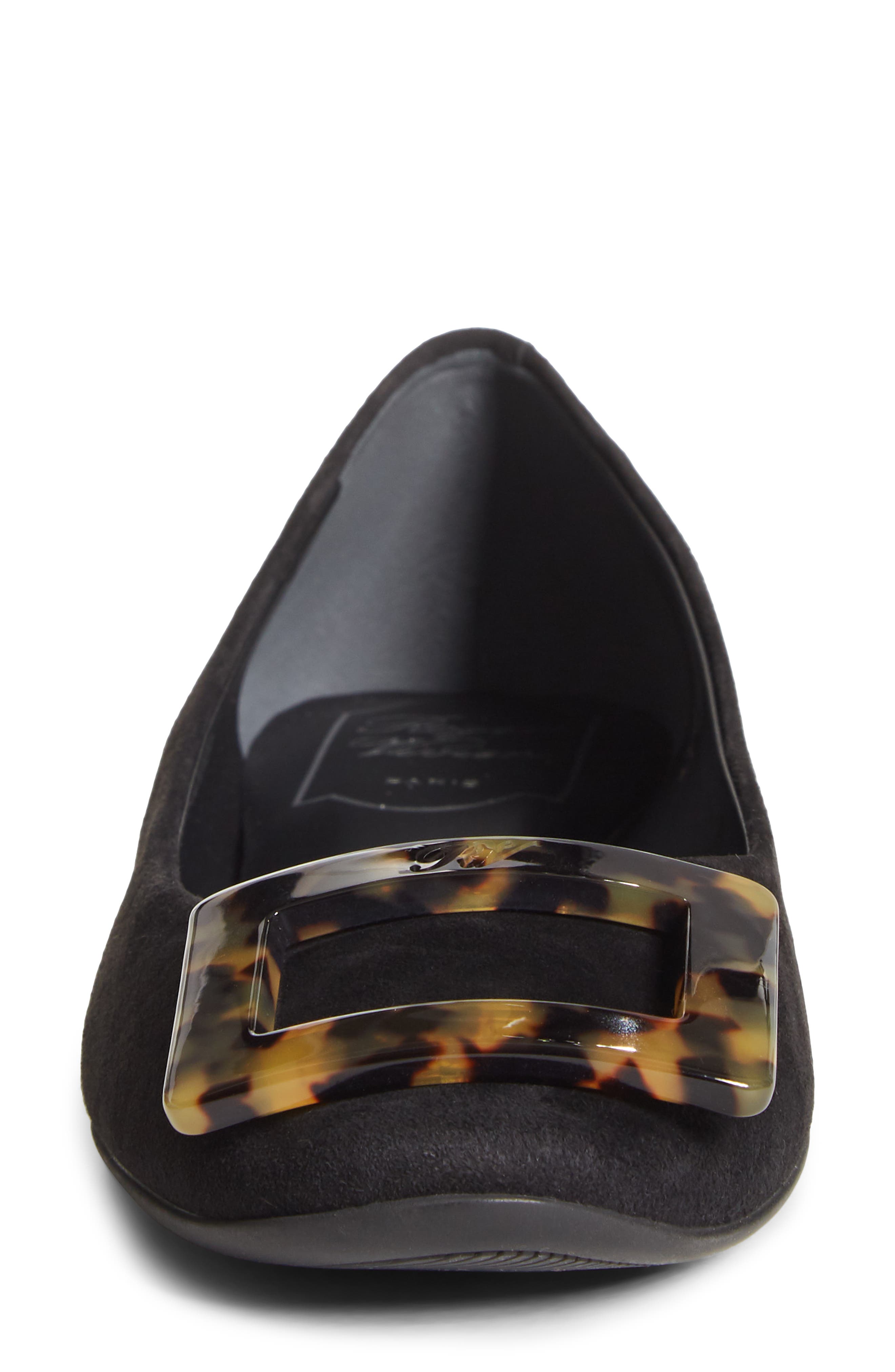Roger Vivier Gommette Tortoiseshell Pattern Buckle Ballet Flat, Alternate, color, 
