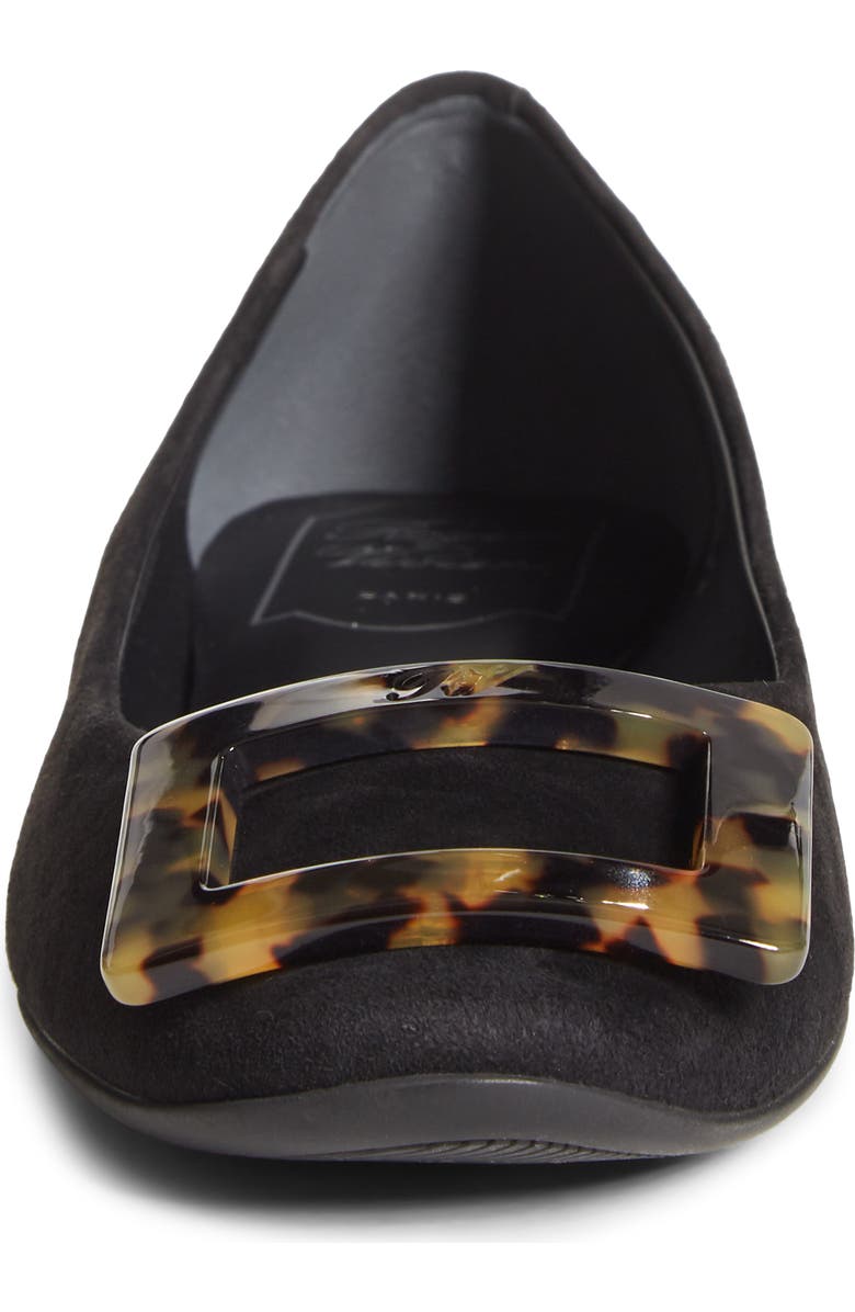 Roger Vivier Gommette Tortoiseshell Pattern Buckle Ballet Flat, Alternate, color,