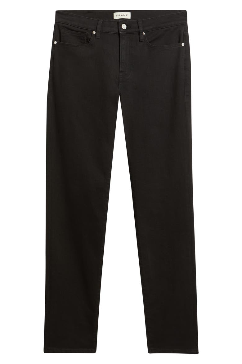 L'Homme Athletic Slim Fit Jeans, Alternate, color, NOIR