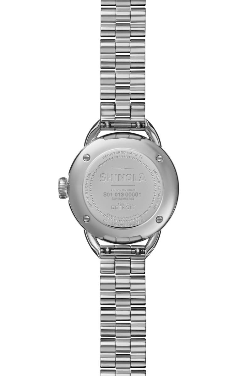 Shinola Runabout Bracelet Watch, 25mm, Alternate, color, 
