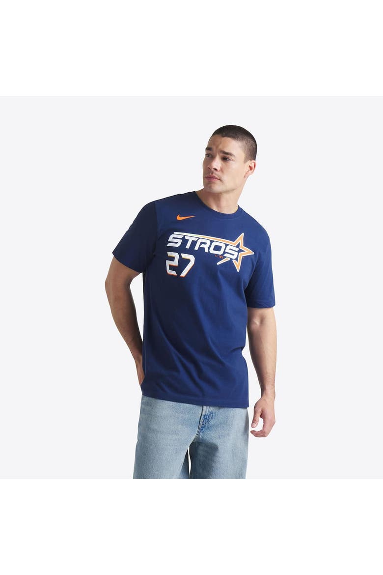 Men's Nike Jose Altuve Navy Houston Astros 2025 City Connect Fuse Name & Number T-Shirt, Alternate, color, Navy