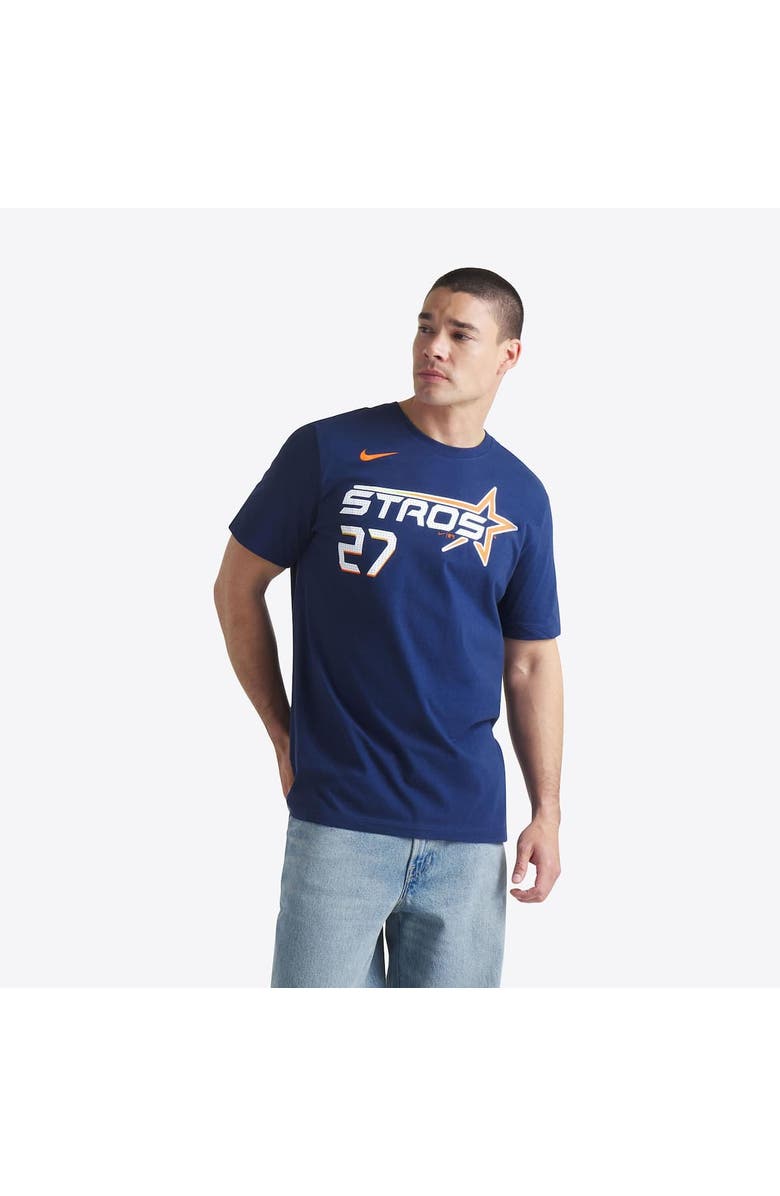 Nike Men's Nike Jose Altuve Navy Houston Astros 2025 City Connect Fuse Name & Number T-Shirt, Alternate, color, Navy