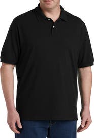 B+T Essentials Big & Tall Piqué Mesh Short-Sleeve Polo Shirt