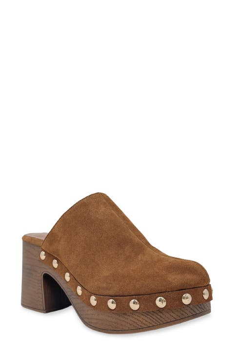 Geneva Faux Suede Clog Mule