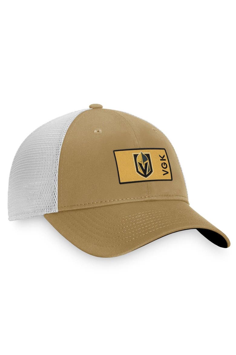 Men's Fanatics Branded Gold/White Vegas Golden Knights Authentic Pro Trucker Snapback Hat, Alternate, color, Gold