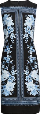Anne Klein Print Sleeveless Sheath Dress