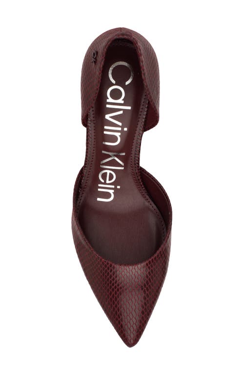 Calvin Klein Gloria D'orsay Pump In Red