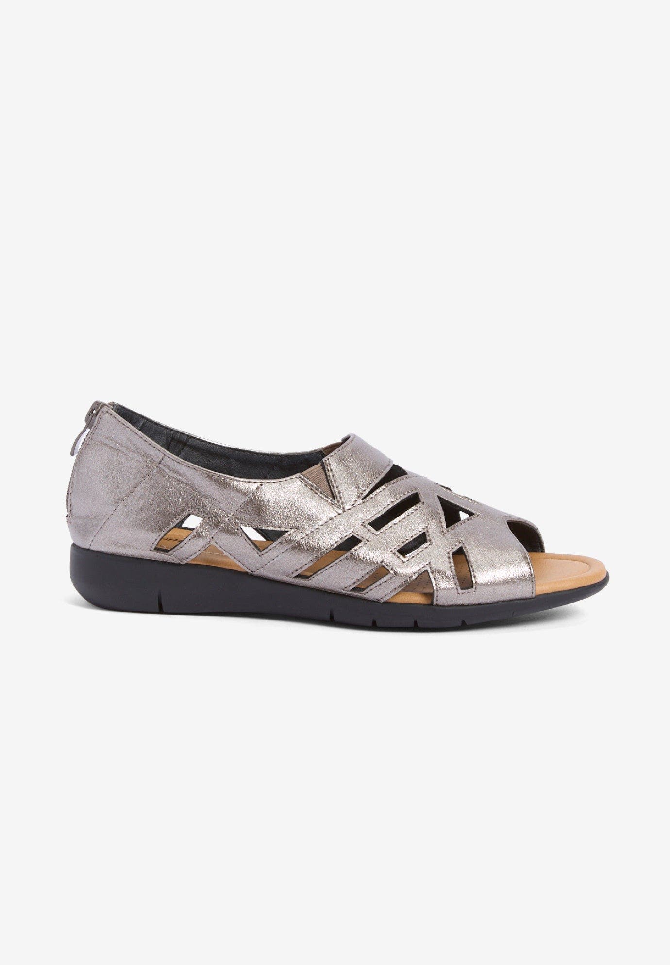 The Nyla Gladiator Sandal, Alternate, color, GUNMETAL