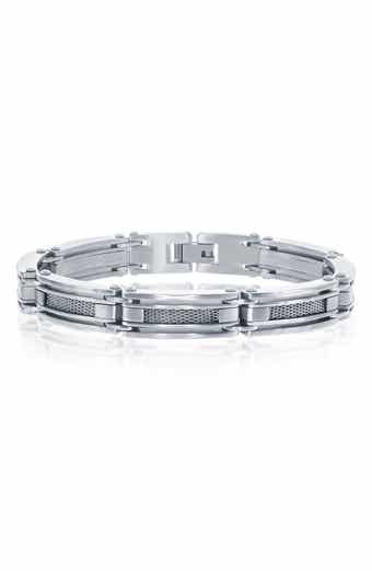 Matte & Polished Mesh Bracelet