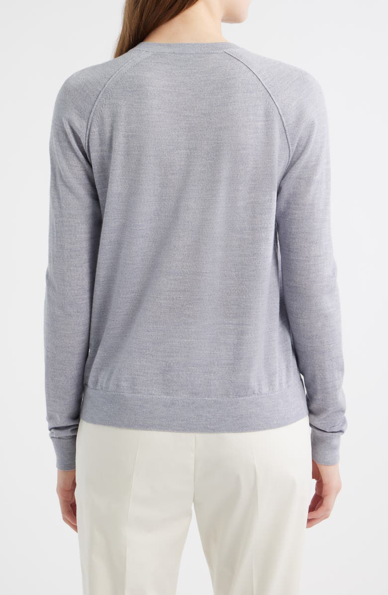 BOSS Fonami Virgin Wool Cardigan, Alternate, color, Glacier Grey