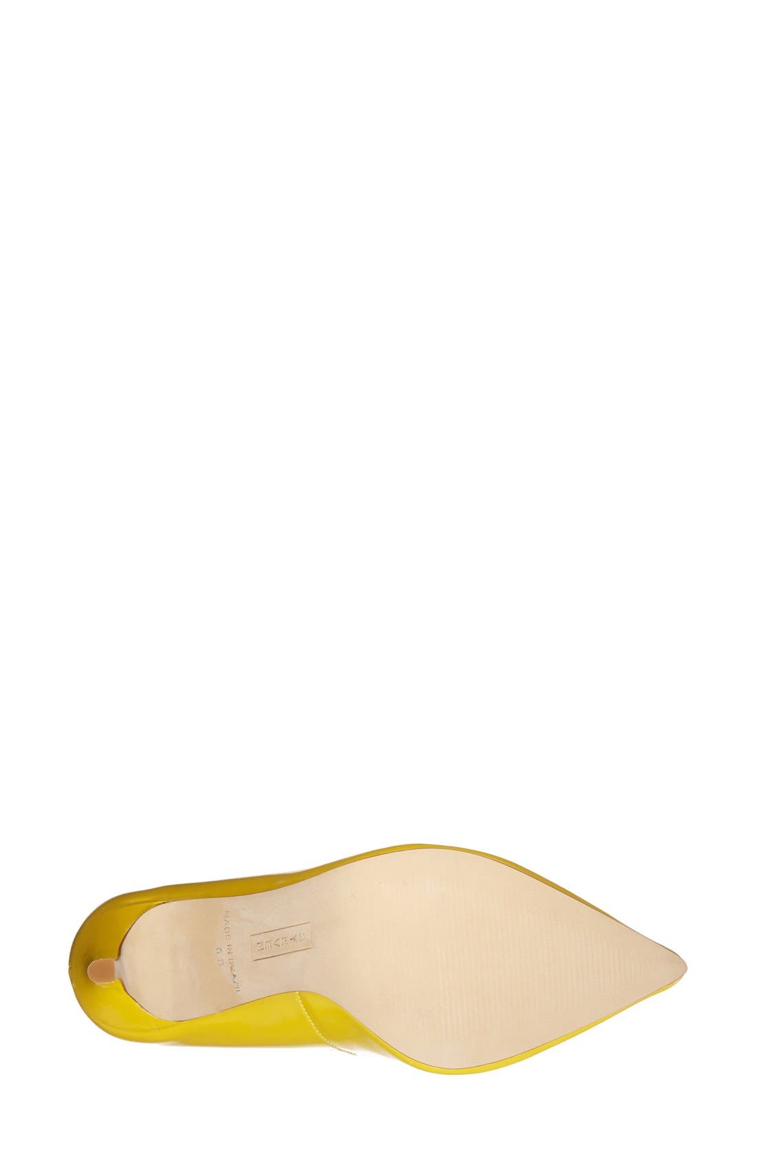 Steven by Steve Madden 'Shiela' Pointy Toe Pump, Alternate, color, YELLOW PATENT