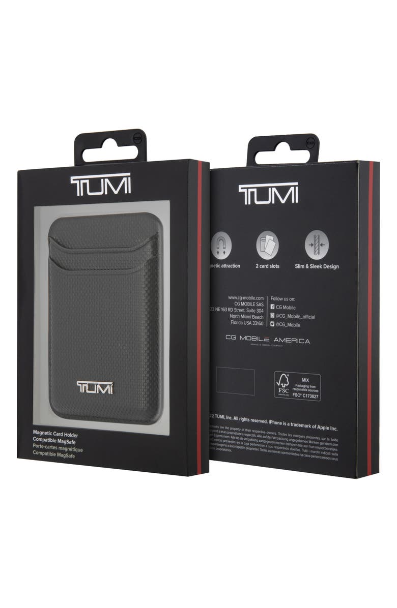 TUMI MagSafe Magnetic Cardholder Wallet, Alternate, color, Black