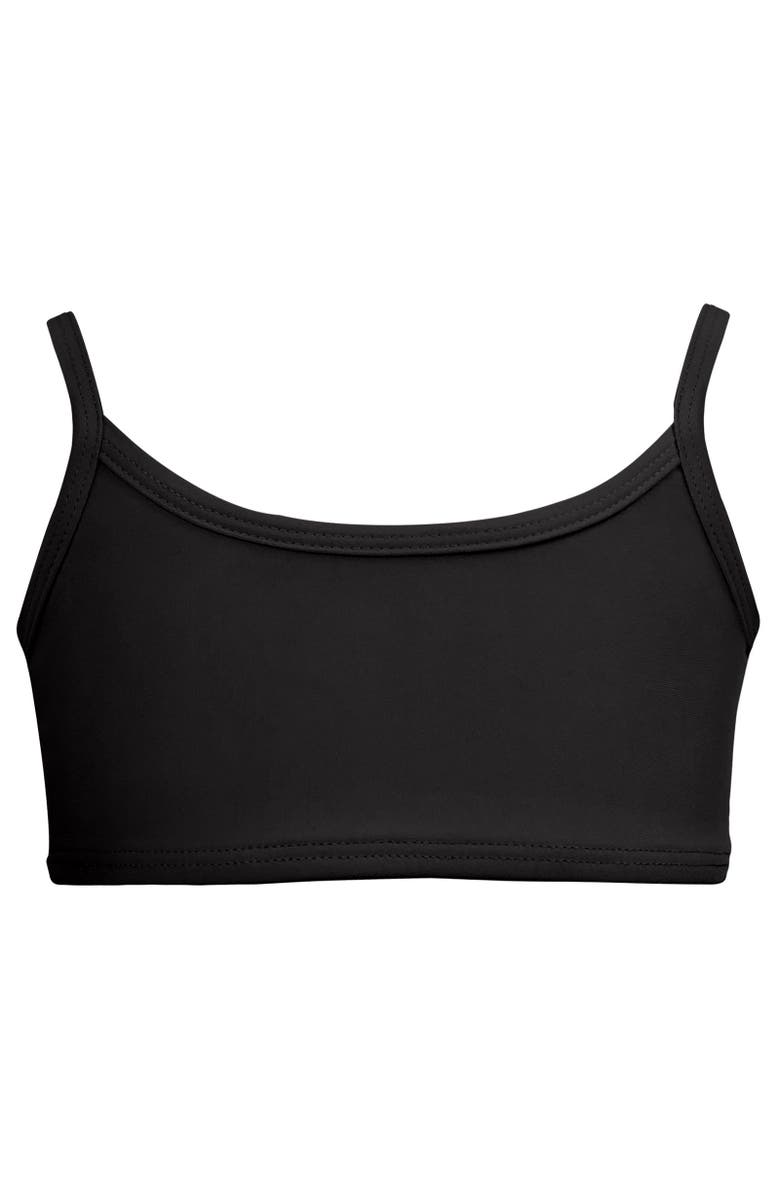 CITY THREADS Girls UPF 50+ Bikini Swim Top, Main, color, Black
