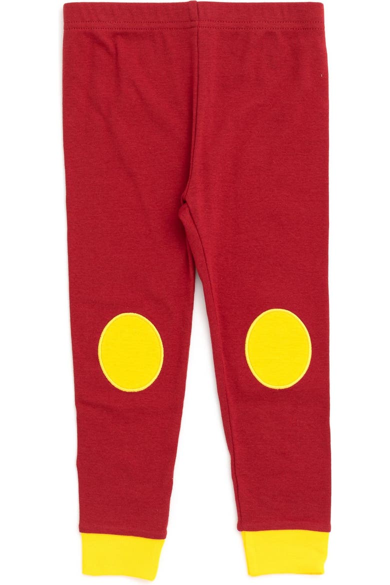 2-Piece Pajama Shirt and Pants Set, Alternate, color, Maroon and Yellow