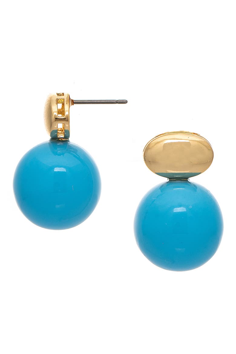 Turquoise Drop Earrings, Main, color, TURQUOISE