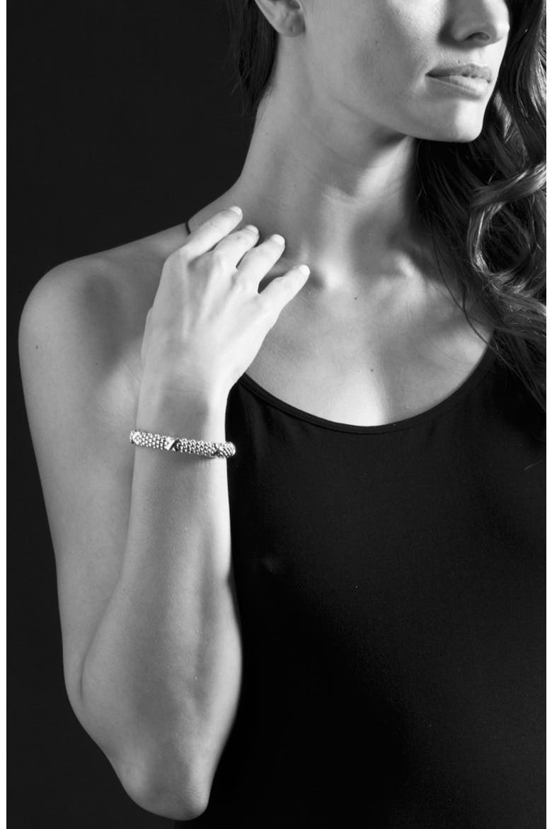Caviar X Two-Tone Rope Bracelet, Alternate, color, STERLING SILVER/ GOLD