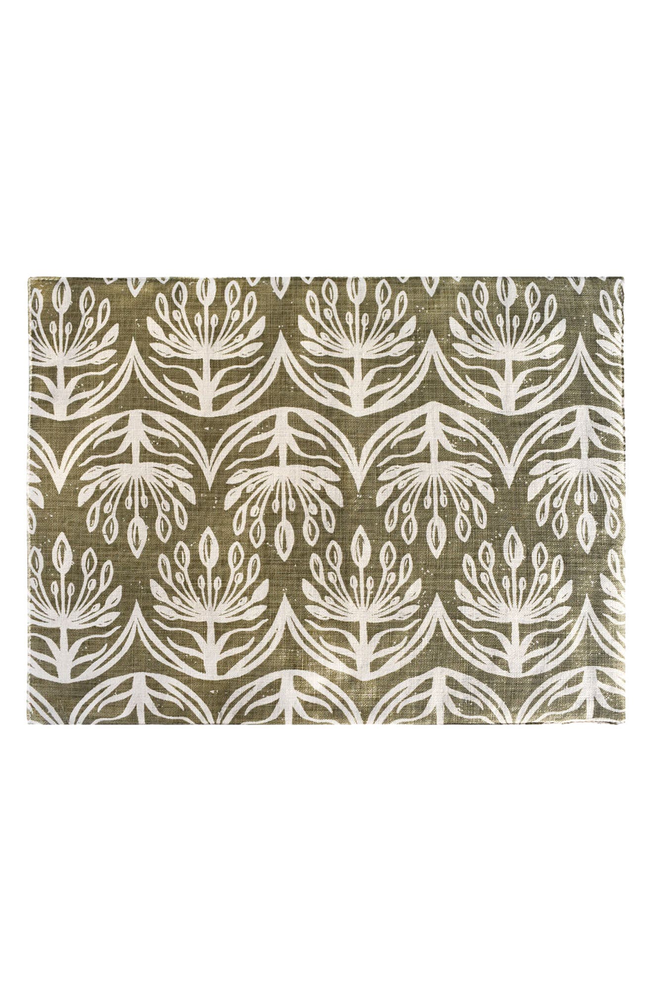 FRENCH HOME Botanical Set of 4 Placemats