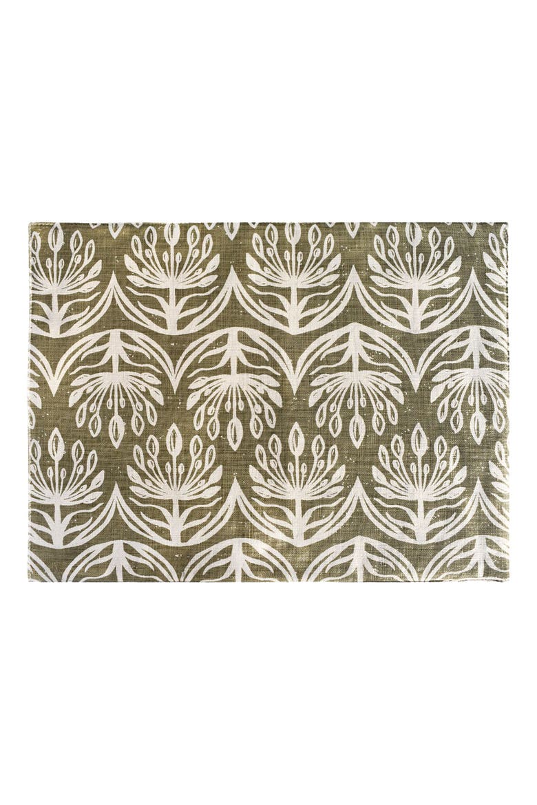 Botanical Set of 4 Placemats, Main, color, SAGE