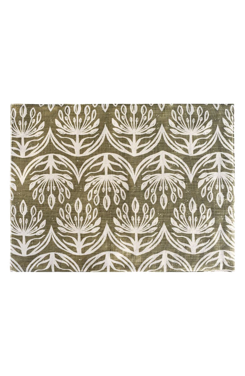 FRENCH HOME Botanical Set of 4 Placemats, Main, color, Sage