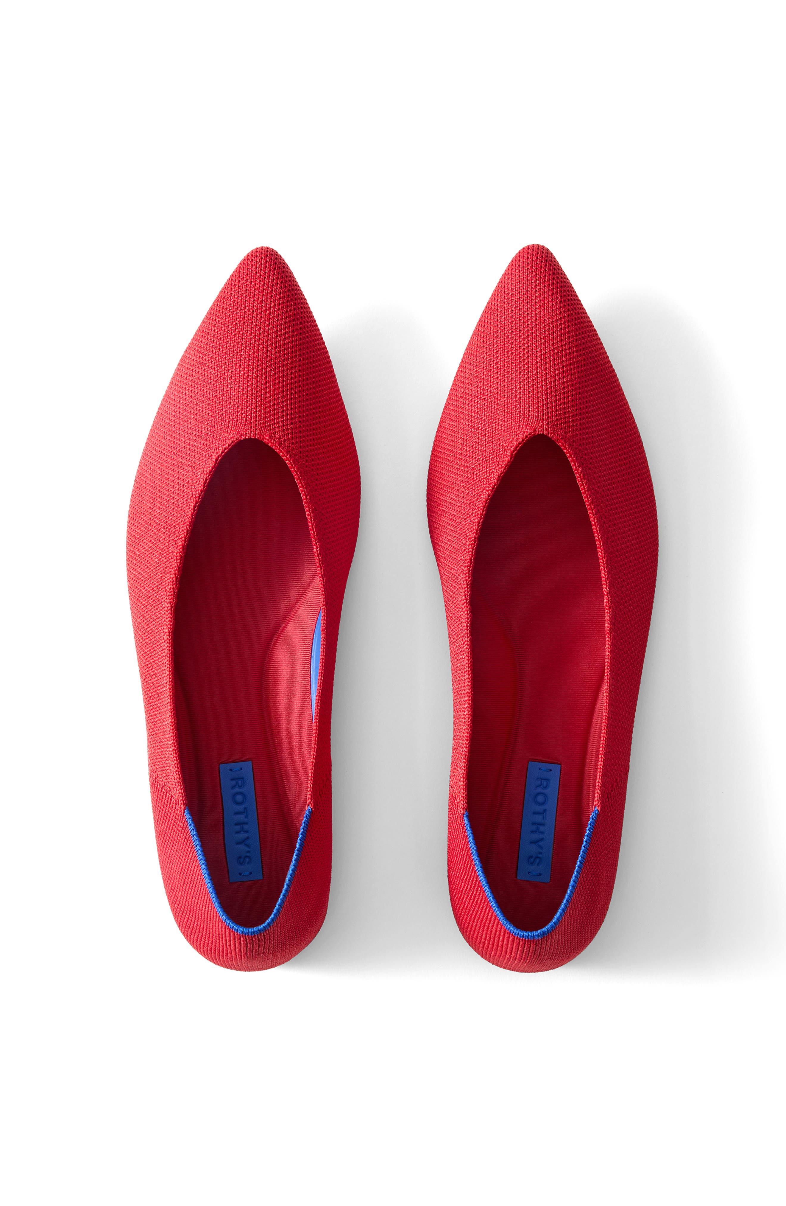 The Fine Point Pointed Toe Flat, Alternate, color, CHERRY