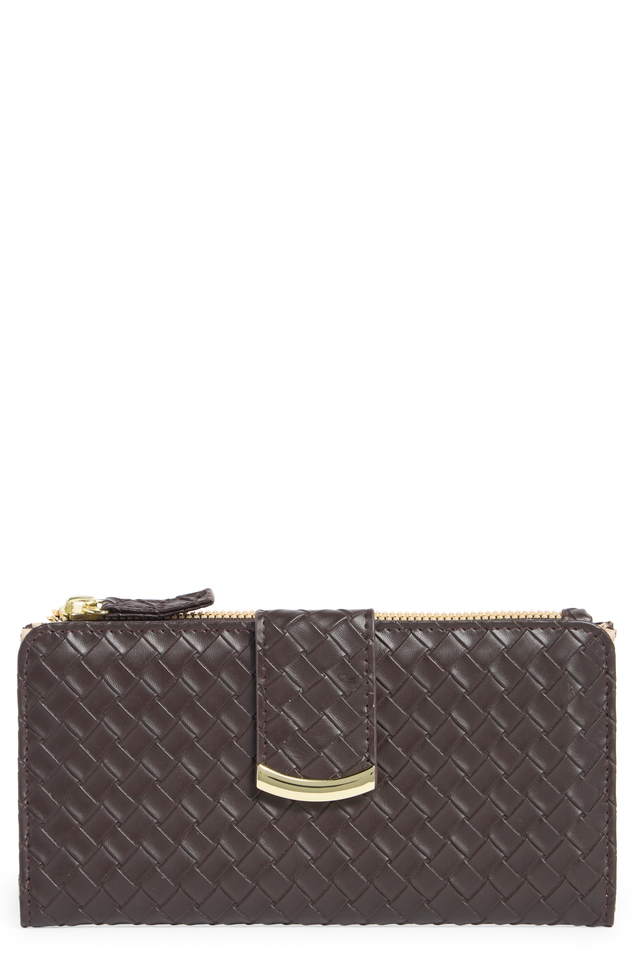 MUNDI SMALL LEATHER GOODS Lottie Woven Wallet